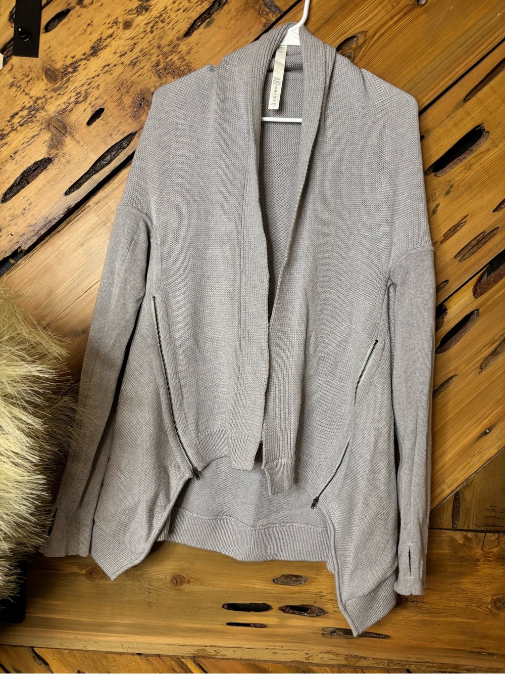 lululemon athletica Open-Front Shawl Cardigan Sweater - Light Gray